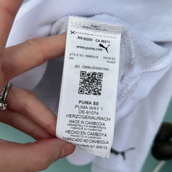 Pume White Half-zip Sweatshirt - Picture 9 of 11